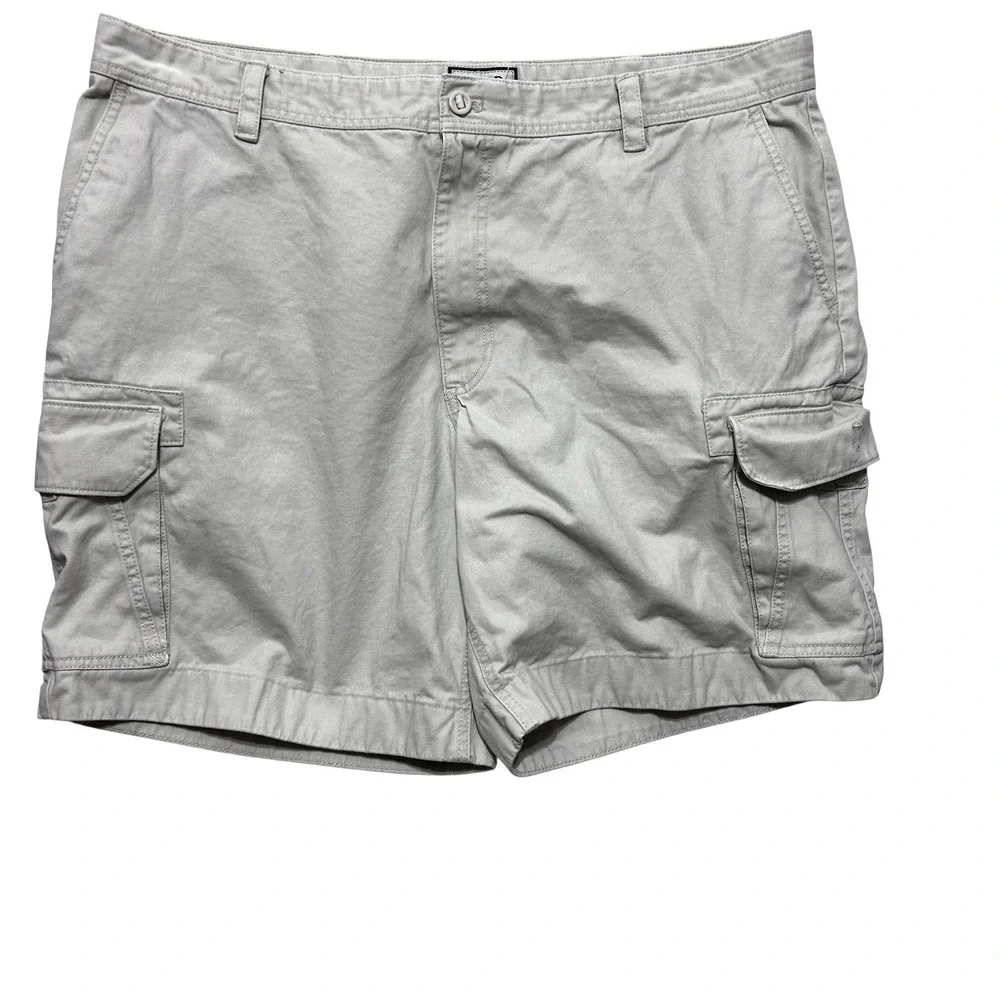 Izod Mens‎ Cargo Shorts 42 Beige Cotton Utility Hiking Outdoor Workwear
